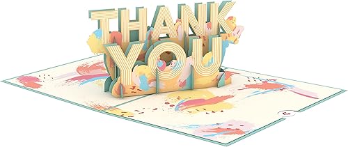 Miniatura 4 de Lovepop Tarjeta desplegable de agradecimiento para ella y él Tarjetas de felicitación 3D para niños, niñas, hombres, mujeres Tarjeta artística de