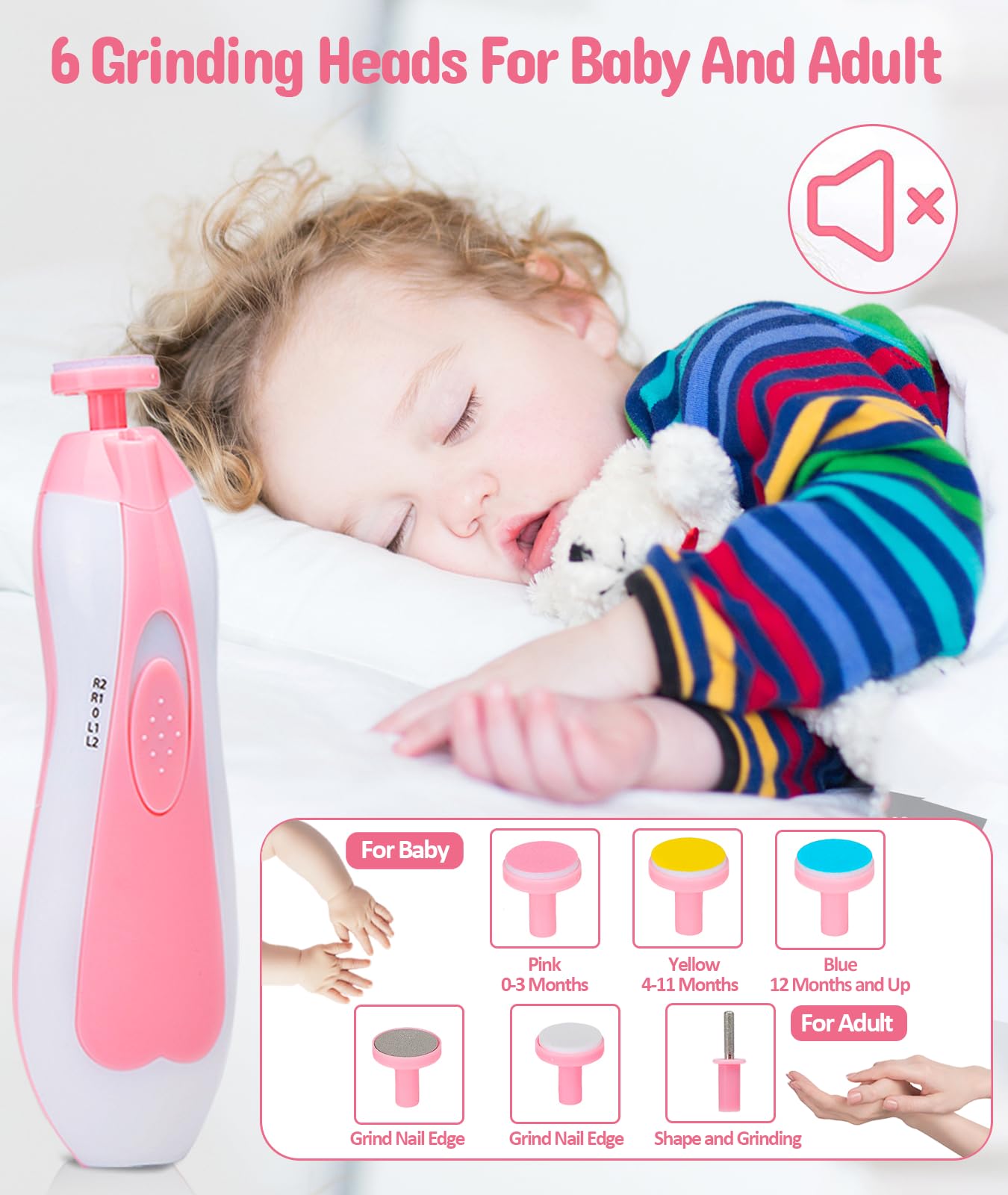 YASEW Kit de cuidado de la salud y aseo para bebés Rosa
