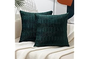ETASOP Green Velvet Throw Pillows for a Luxurious Touch