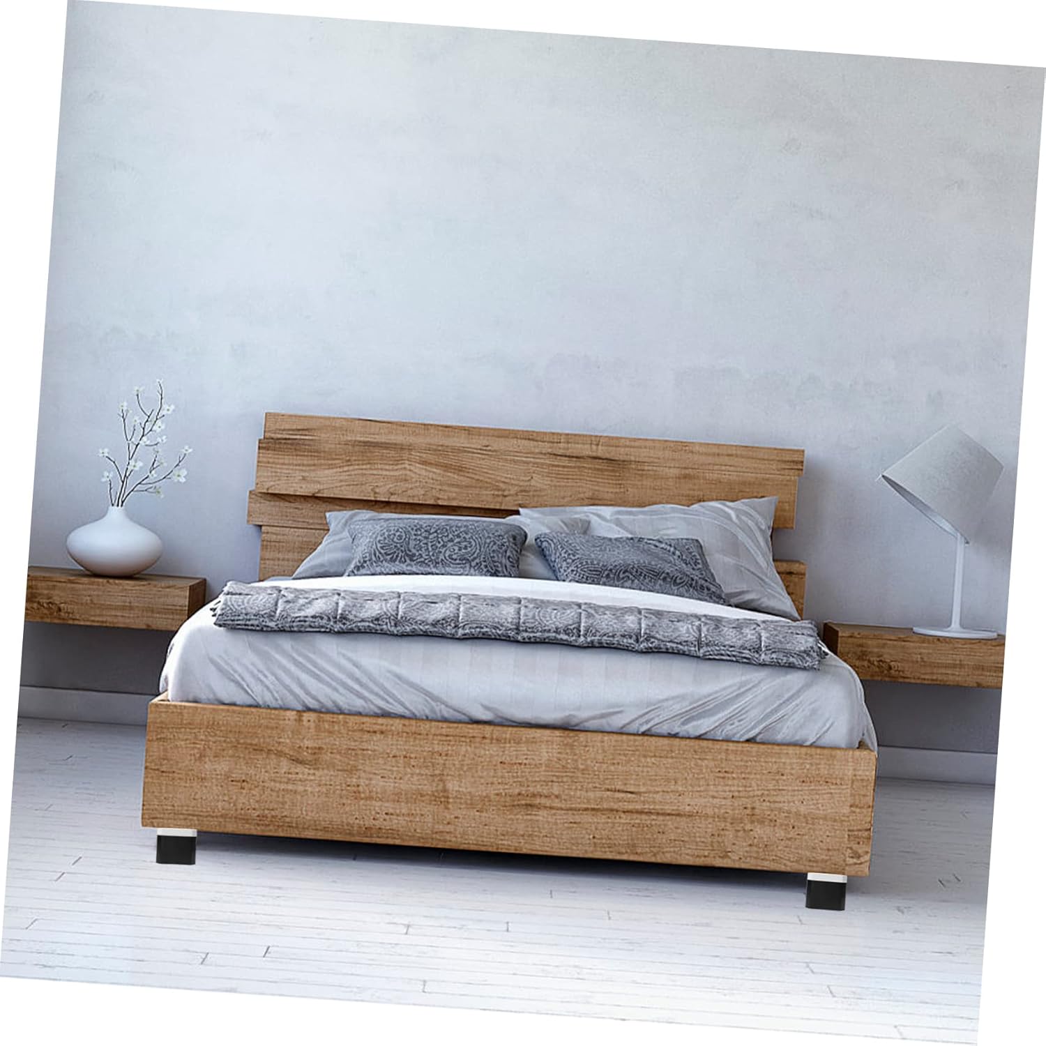 4pcs Heavy Duty Furniture Feet Risers Non- Pads for Couch Bed Table Height Easy Installation Prevents Floor Scratches and Reduces Noise