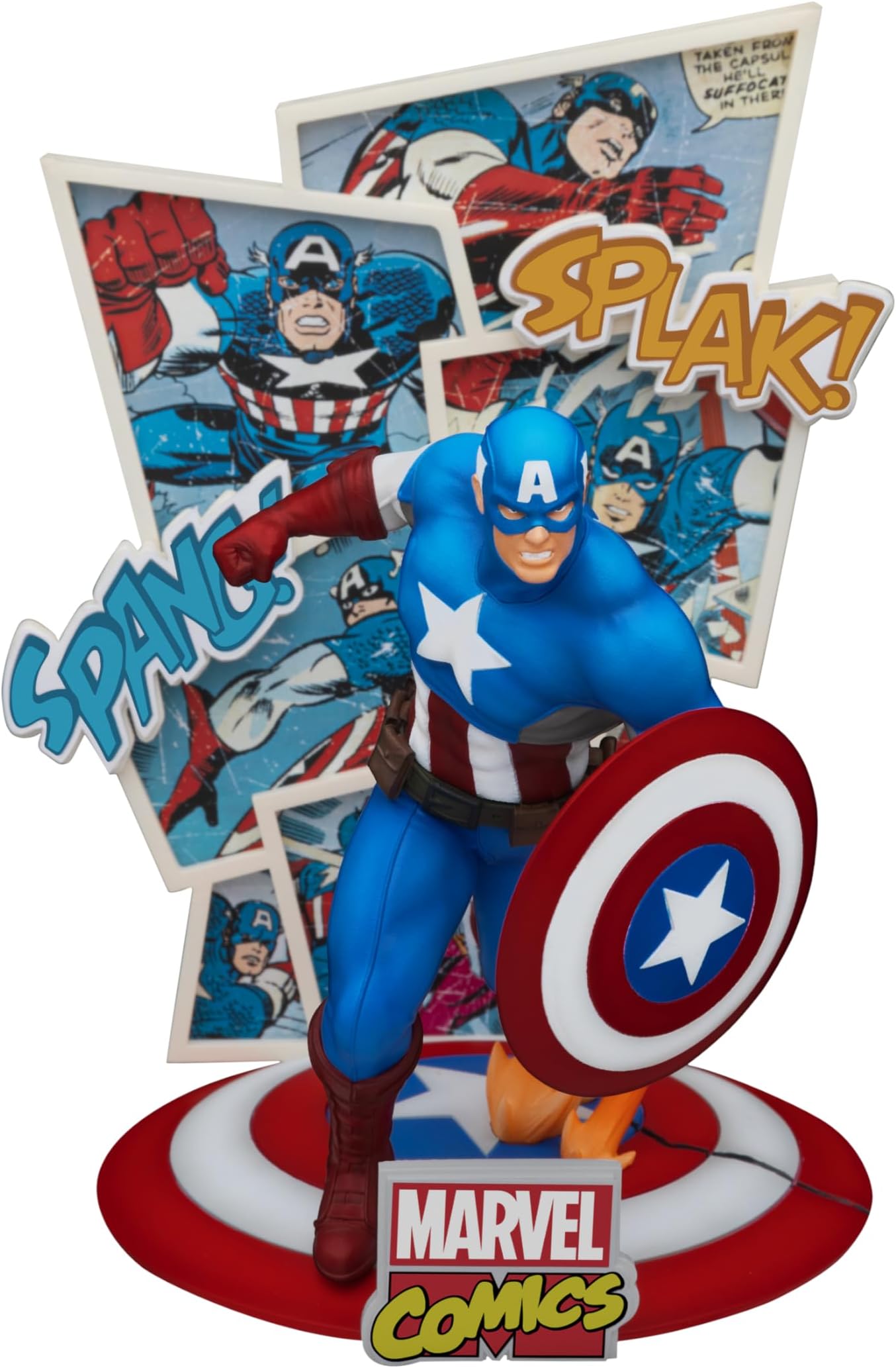 Marvel 60th Anniversary Captain America DS-086 D-Stage Previews Exclusive Statue