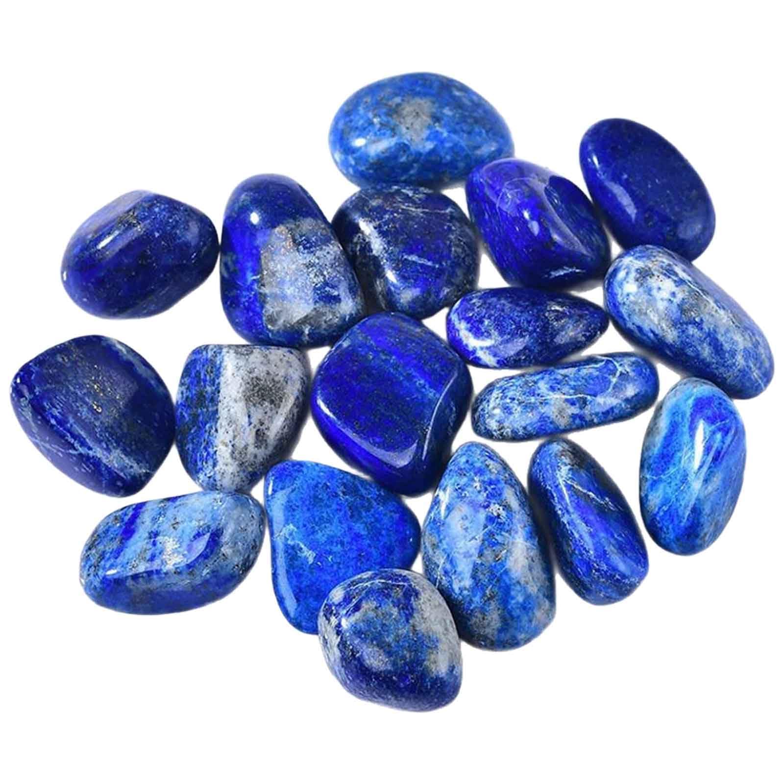 GPDNBIEU Natural quartz, Lapis Lazuli Crystal Tumbled Stones, for Wicca, Reiki, Healing Energy, Chakra, Witchcraft Supplies