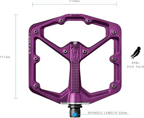 Miniatura 2 de Crankbrothers Stamp Pedales Planos MTB - Pedales de Bicicleta Ligeros, Versátiles y Duraderos de Tamaño Específico