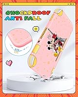 Vista 5 de Xinocy for Nintendo Switch Lite Case & Game Card Case with 24 Game Holder