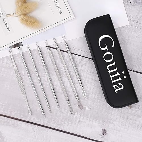 Miniatura 6 de Herramienta para eliminar puntos negros, kit de herramientas para reventar espinillas, extractor de puntos negros para cara, nariz, acné, poros de