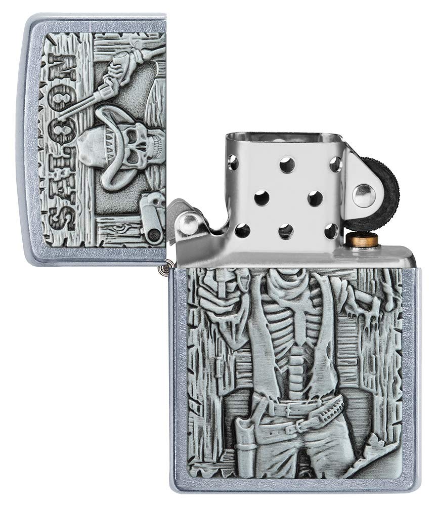 Zippo Pocket Lighter, Brass, Silver, One Size - Image 4