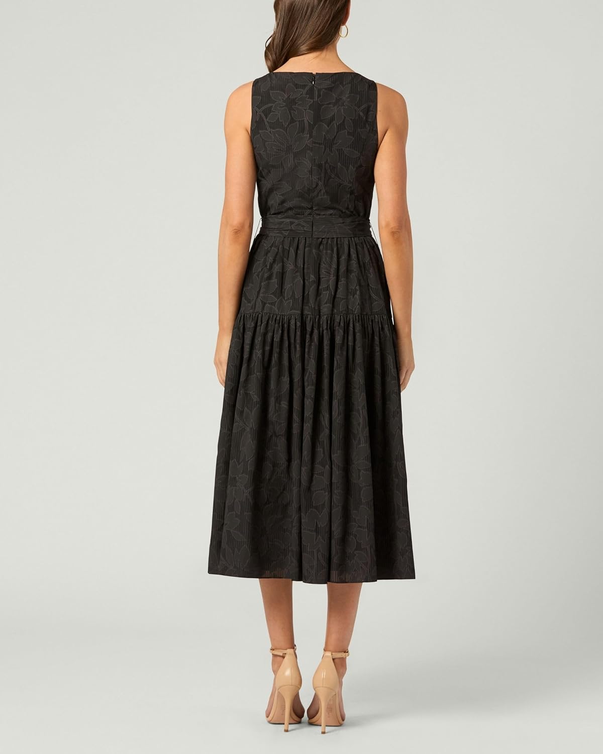 Shoshanna Womens Jet Lily Burnout Noma Dress - Image 2