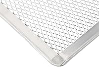 Vista 6 de Pizza Screen 8 x 12 Inch 2 Pack Rectangular Aluminum Pizza Pan Restaurant-Grade Flatbread Screen Pizza Crisper Pan,Oven-Safe