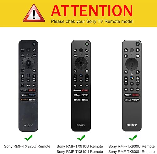 Miniatura 2 de Fintie Funda protectora para Sony RMF-TX920U RMF-TX910U RMF-TX900U RMF-TX810U RMF-TX800U Control remoto por voz 2025 2024 2023 2022, peine miel