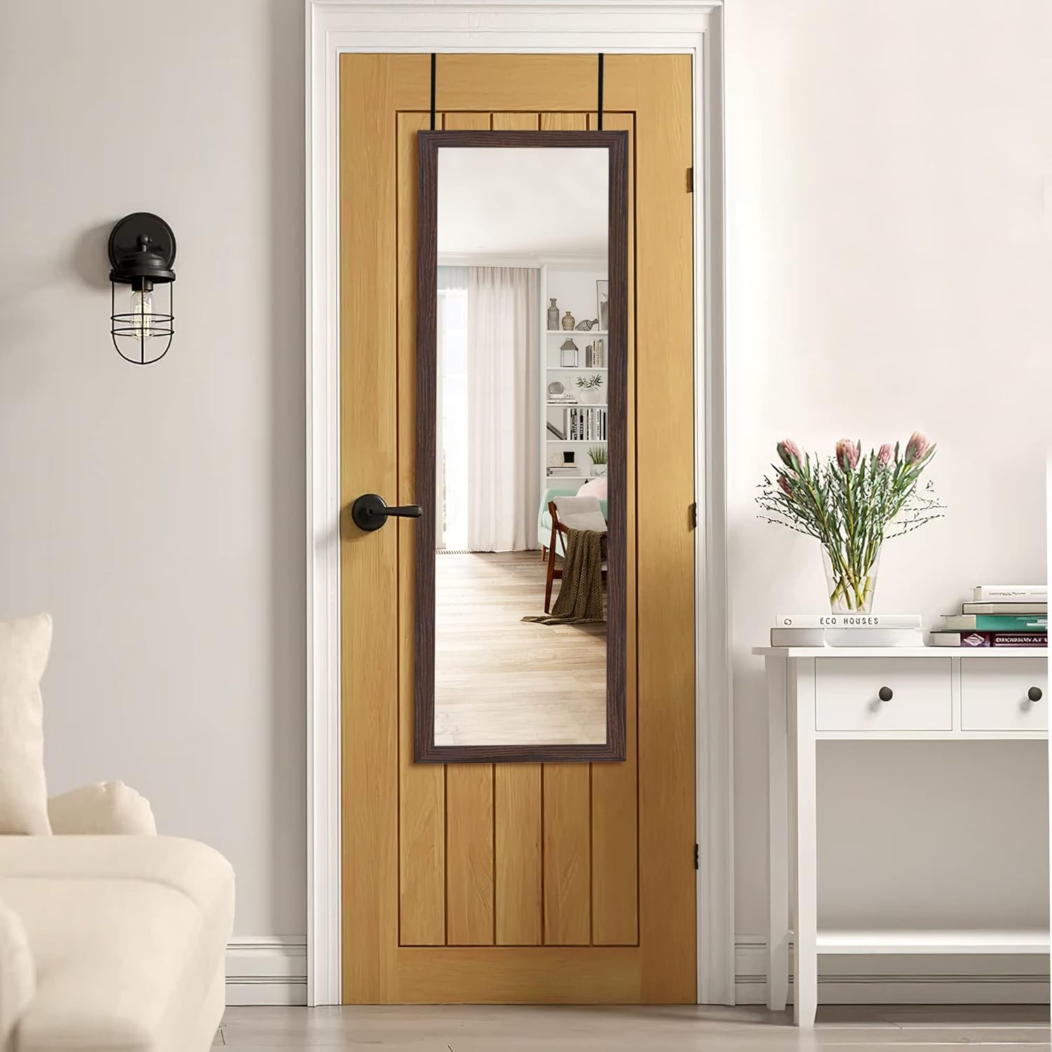 NeuType 51" x 18" Over The Door Mirror Full Length Mirror