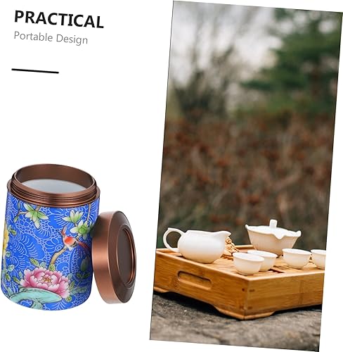 Miniatura 7 de RORPOIR Tarros de cristal de té de cerámica para dulces con tapas Tarro de té de cerámica Embalaje de regalo de té Lata pequeños botes de cocina