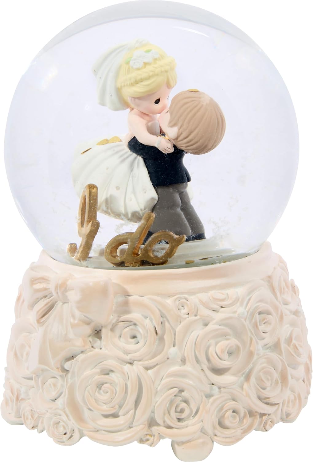 Precious Moments 252110 I Do, Today, Tomorrow, Always Wedding Couple Musical Snow Globe