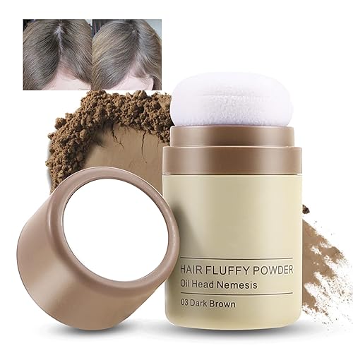 Boobeen Polvo para cabello fino, polvo de retoque de raíz, cubierta de sombra de cabello al instante, polvo de línea capilar para mujeres y hombres