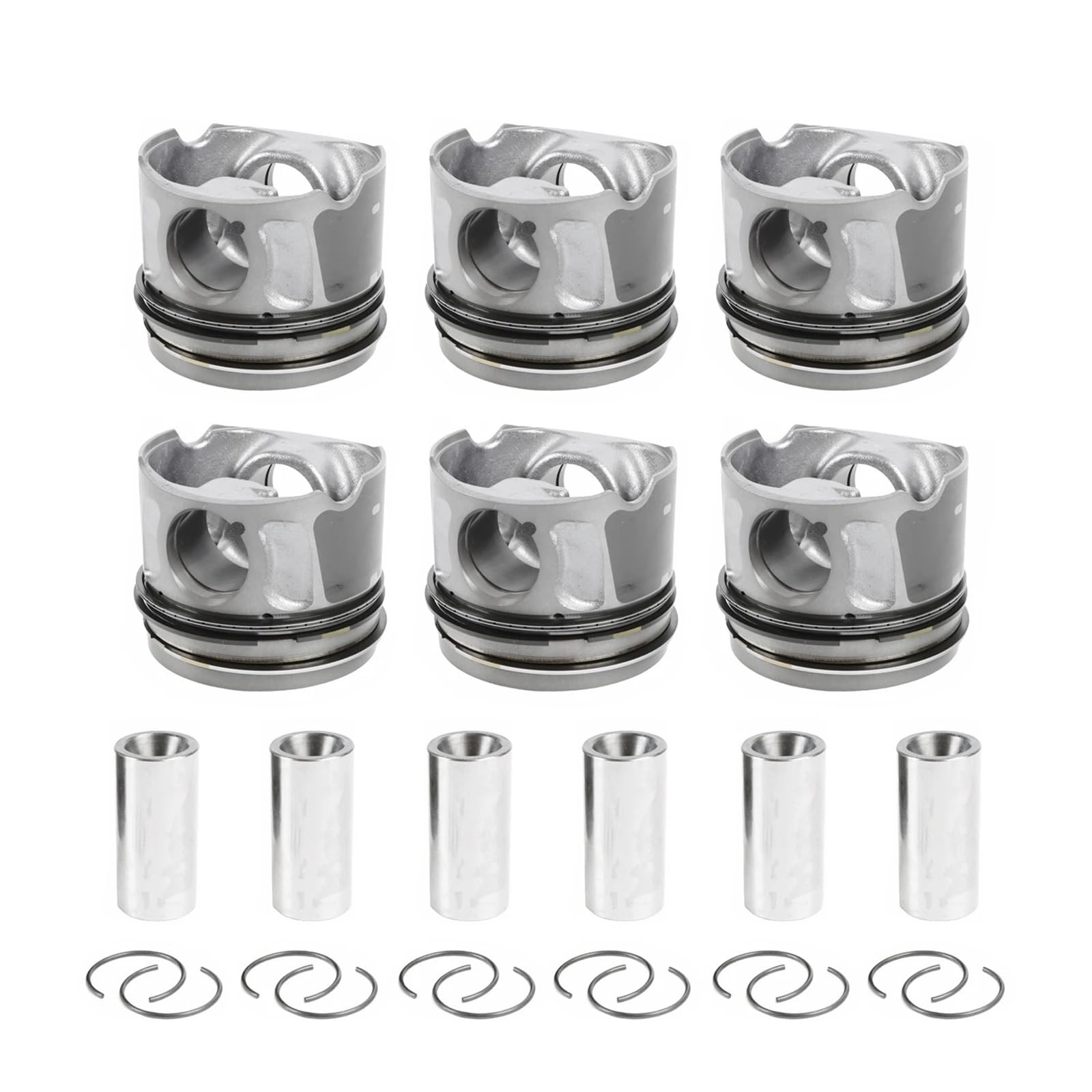 Set di pistoni e fasce elastiche motore compatibili con Land Rover RANGE ROVER DISCOVERY Jaguar 3.0T Diesel 306DT TDV6 Ricambi auto 2009-2017