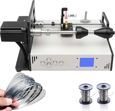 Electric Coil Winding Machine with LCD Display | Adjustable Speed 120-900 RPM | Benchtop Wire Winder for DIY Projects, Repair Workshops, and Small Batch Production