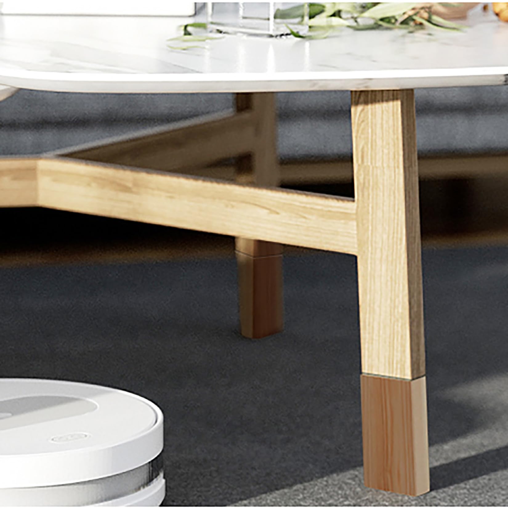 Elevador de Muebles de Madera,Patas para Sofas Elevadores para Camas Pies De Madera del Gabinete,para Estructura de Cama, Armario, Sofá,Set de 4