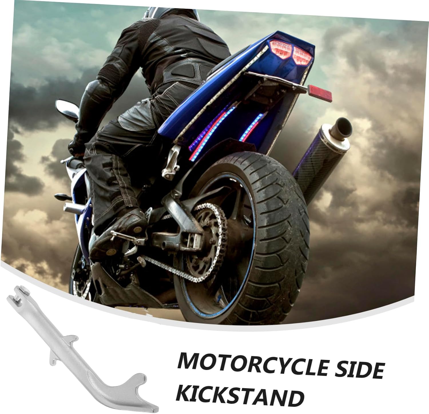 Motorcycle Kickstand Side Stand Metal Foot Support Non-slip Fit for Various Motorcycles Easy Installation and Enhanced Stability for Safe Parking