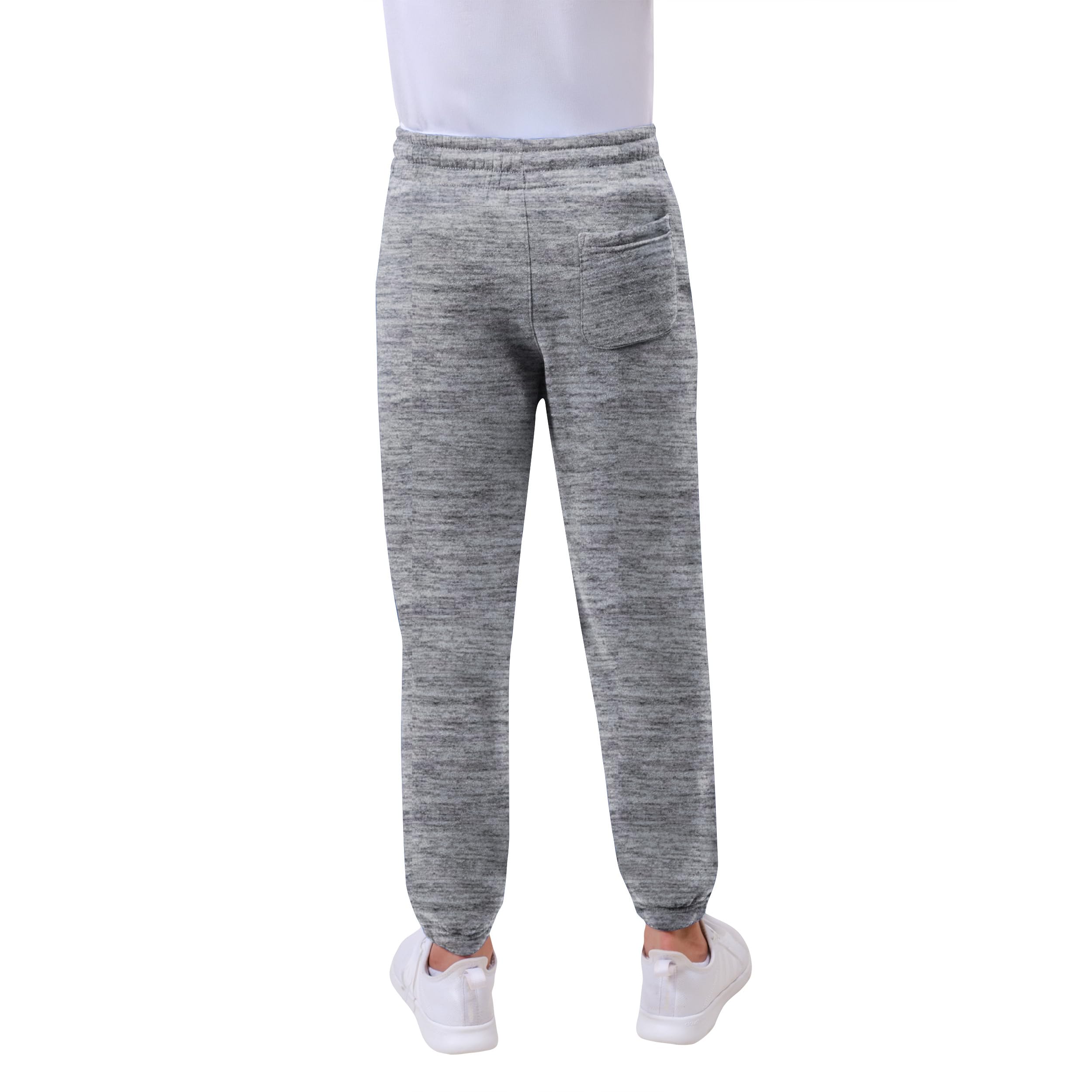 Ultra Game Boys Soft Poly Fleece Jogger Sweatpant Pantalones de chándal Extra Suaves de poliéster Dri, Gris Jaspeado, 18-20 para Niños