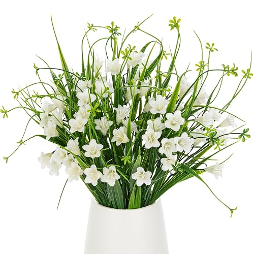 3 Packs Artificial Lily of The Valley, 15'' Faux Bellflowers