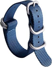 Pulseira de Relógio em Nylon Espessa Premium Balístico Pulseiras Multicoloridas Para Homens e Mulheres 18/19/20/21/22/23/24 mm com Fivela de 5 Anéis
