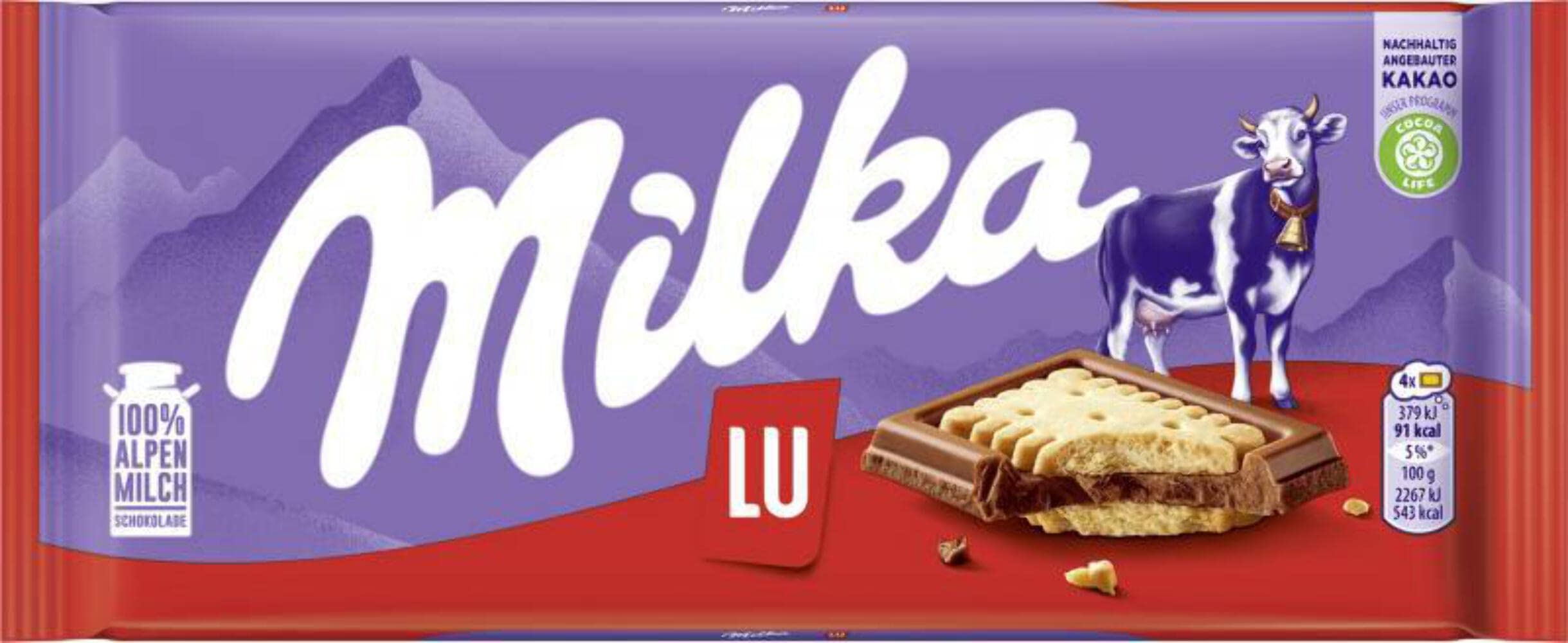 Milka Chocolate Lu Kekse, 87g