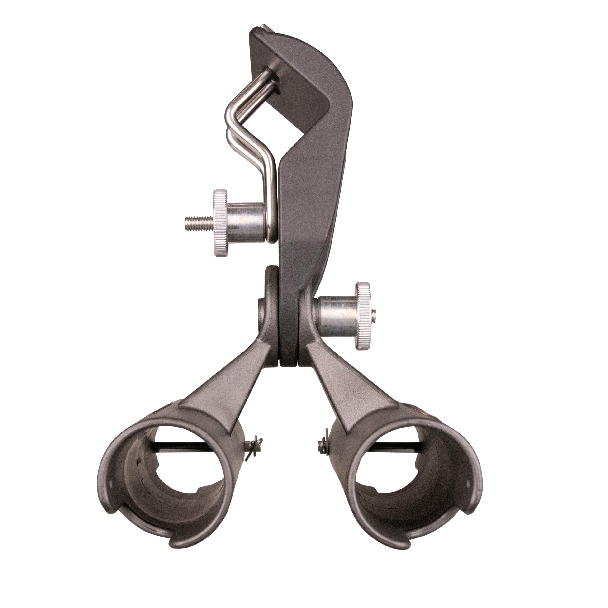 MAXXTUFF MTM103 - Soporte de caña de Pescar, Resistente Universal para 2 cañas de Pescar, fijación en tija de sillín