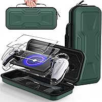 Vista 1 de FYOUNG 3 in 1 Accessories Bundle for Playstation Portal, Carrying Case & Hard PC Clear Cover Set with Screen Protector, Protective Shell Portable