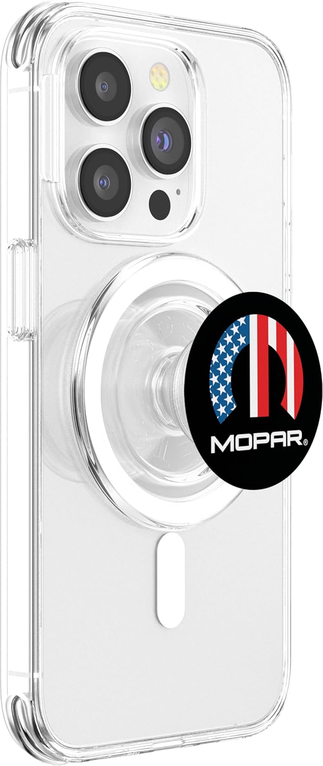 Mopar American Flag Logo PopSockets MagSafe PopGrip for iPhone