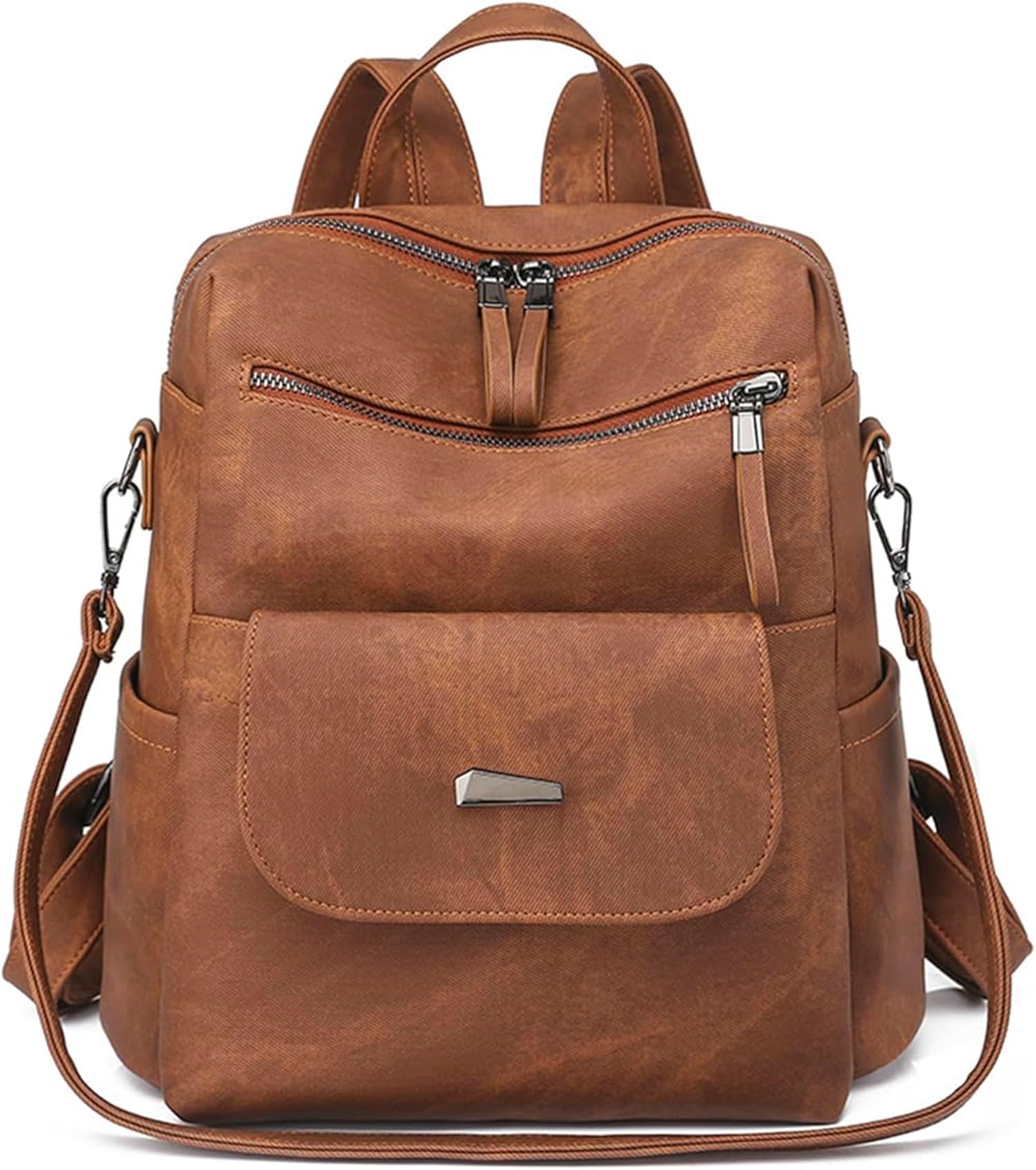 inovera (label) Backpack for Women, Girls - Faux Leather Travel Shoulder Backpacks with Adjustable Strap - Ladies Stylish Handbag Purse-picture-37