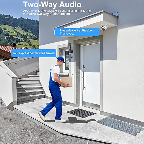 Miniatura 5 de Cámara IP PoE a todo color 4K 8MP, cámara de torreta PoE 4K para exteriores con detección de humanos y vehículos AI, lente de 0.110 in, F1.0 súper