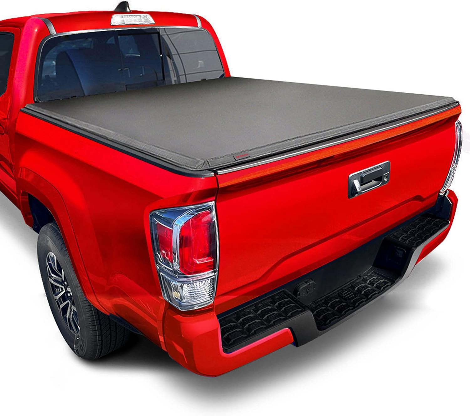 MaxMate Soft Roll-up Truck Bed Tonneau Cover Compatible with 2005-2015 Toyota Tacoma | 6' (74") Bed | TCT169037