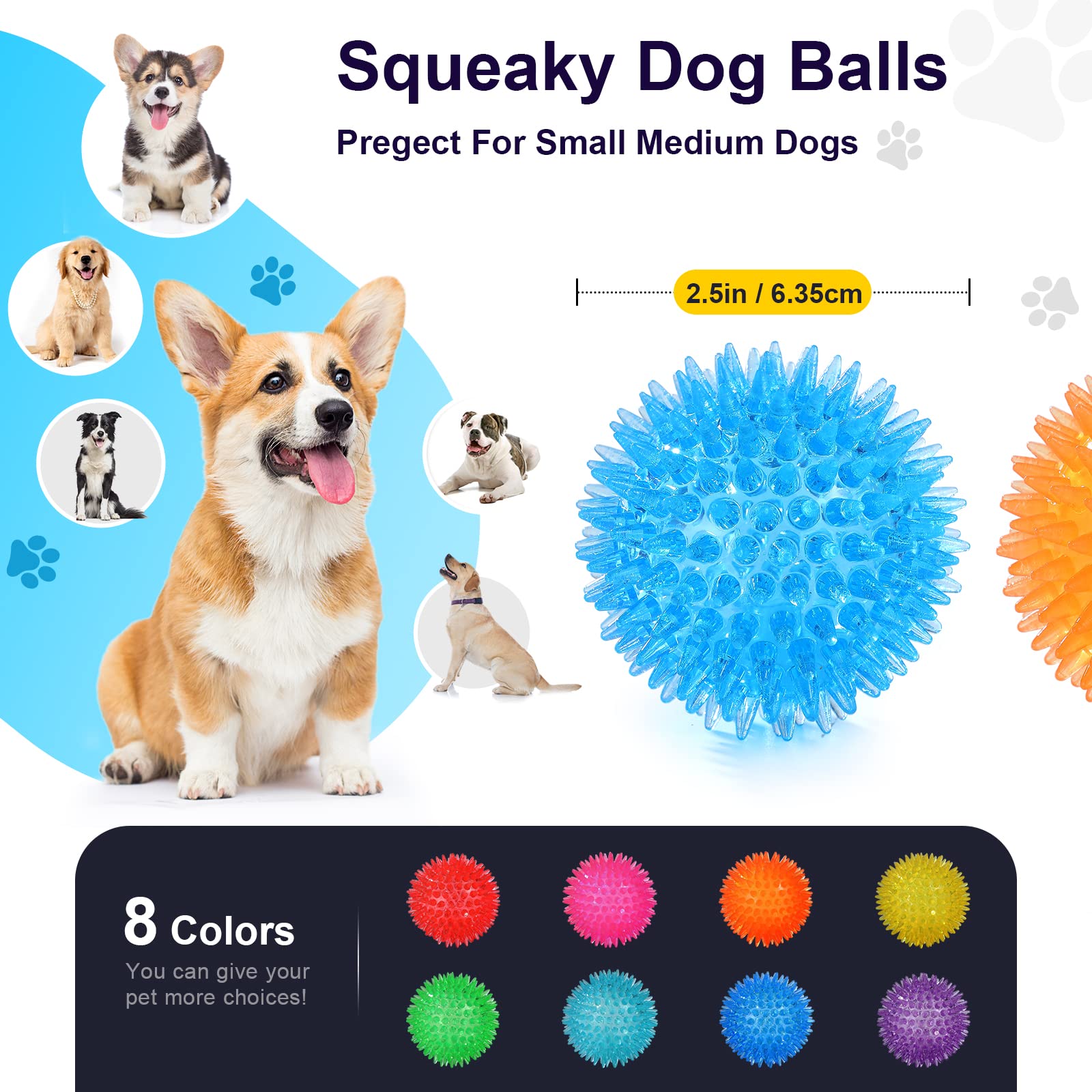 VITEVER Bolas para perros 2.5