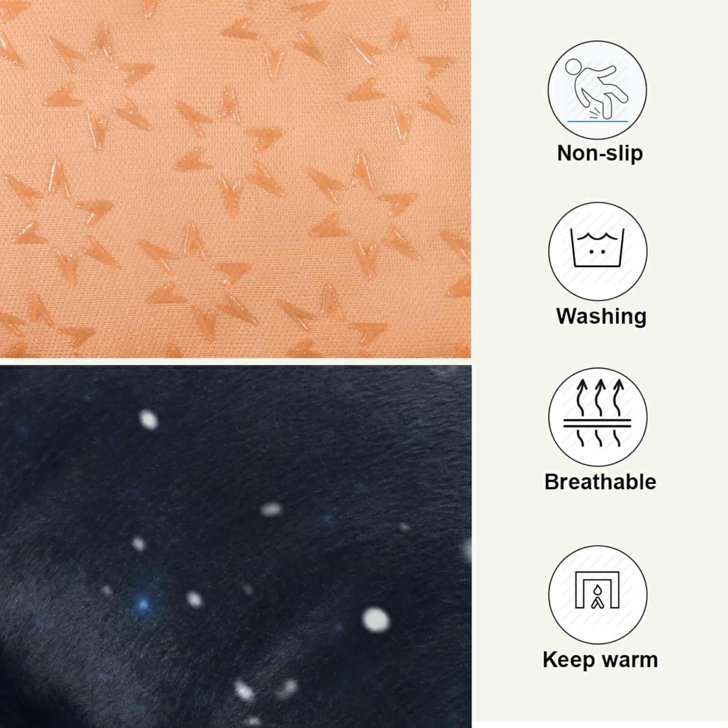 review Black Blue Galaxy Space Shiny Stars Nebula White Glaring Stars Dog Pet Soft Bed Mat Comfortable Mattress, Non-Slip Washable for Puppy Cat Kennel Rectangle Blanket Sleeping Pad 36x24 inch