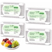 2packs Fridge Ninja Fridge Deodoriser and Freshener Lasts Up to 12 Months | Natural Unscented Activated Charcoal Odour Eliminator for Fridge Freezer Cooler Lunch Boxes Natural Bamboo Charcoal
