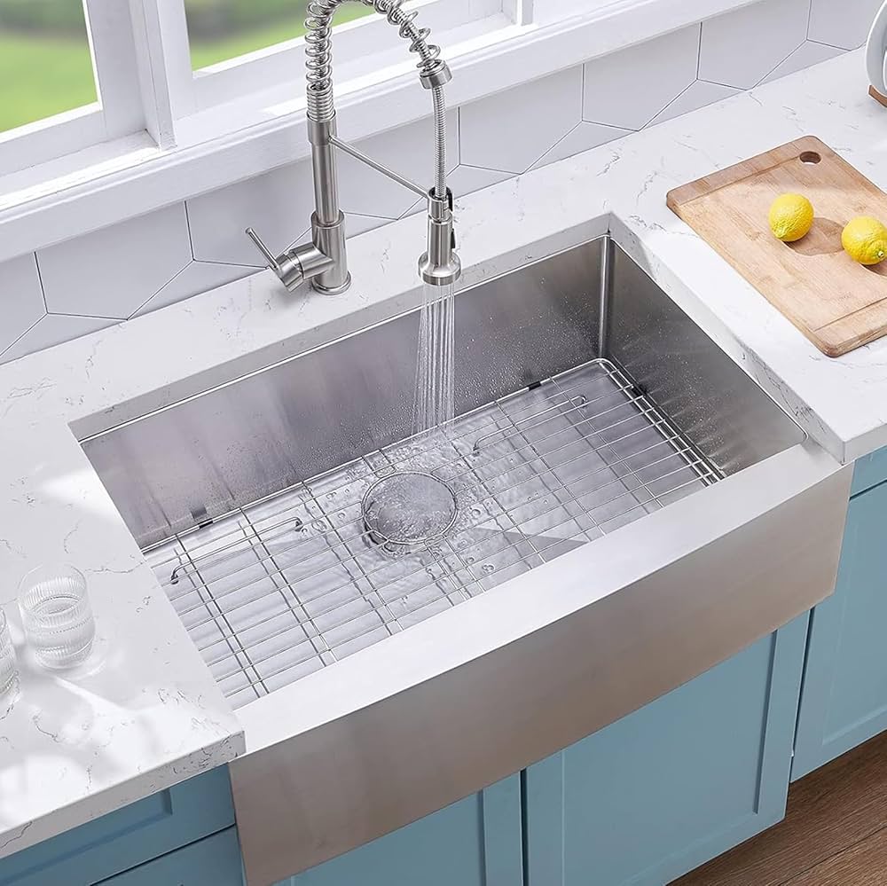 VCCUCINE Farmhouse Sink, 30 Inch Stainless Steel Farmhouse
