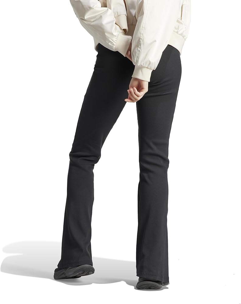 Amazon.com: adidas Women's Lounge Ribbed Flared Leg Pants