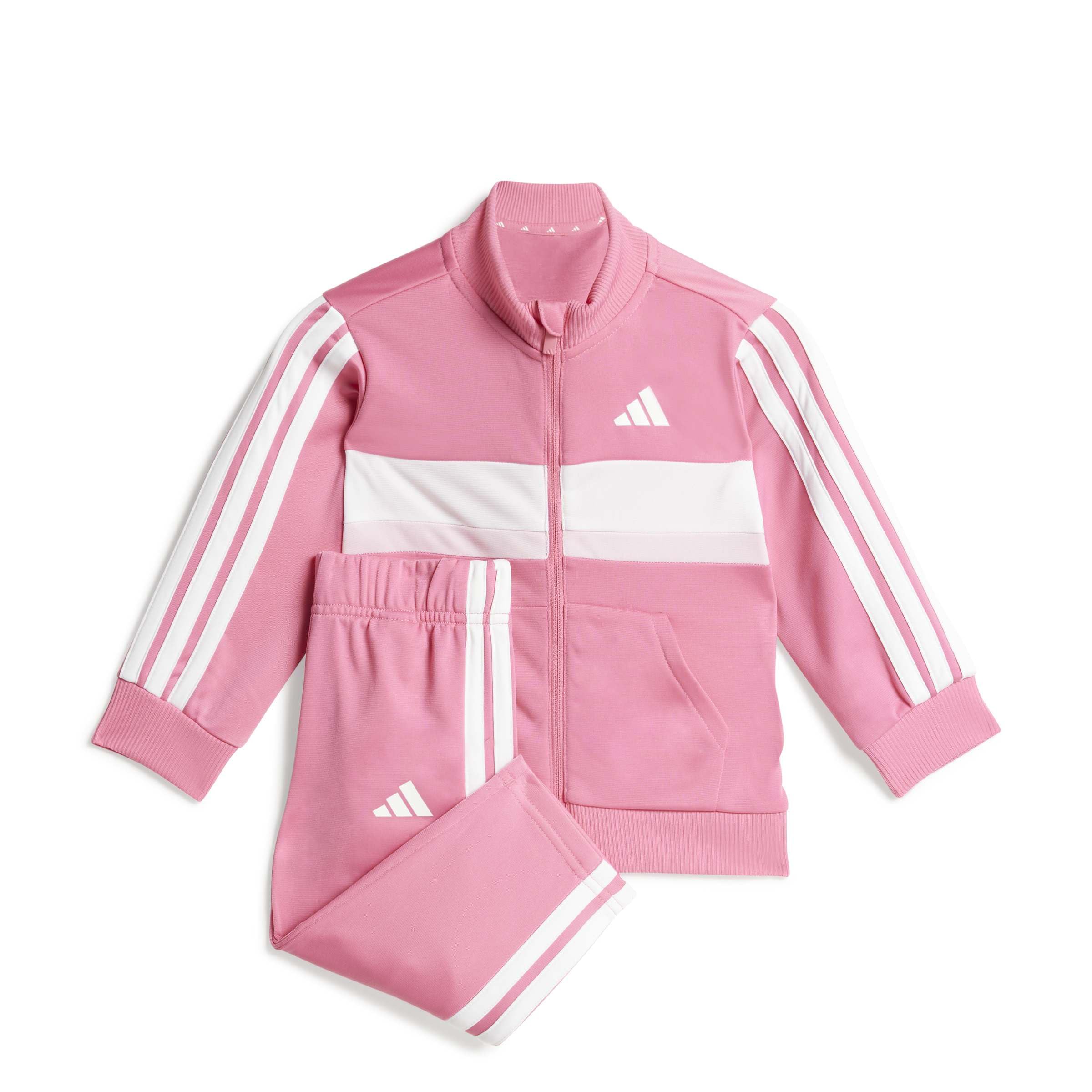 adidas Unisex - Bimbi 0-24 SEASONAL ESSENTIALS TIBERIO 3 STRIPES TRICOT TRACKSUIT