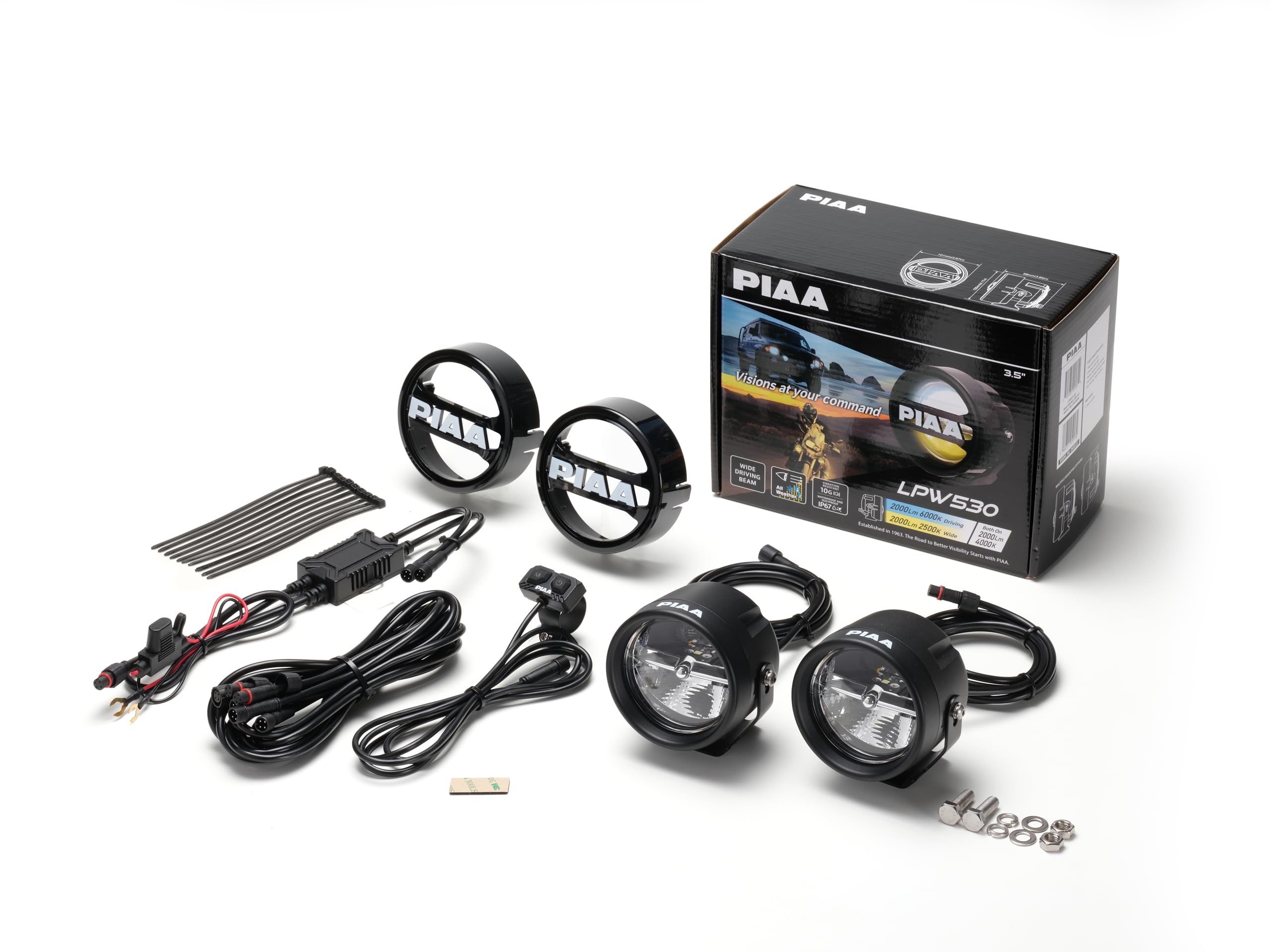 Amazon | PIAA(ピア) 後付けランプ LED 白色_6000K/黄色_2500K