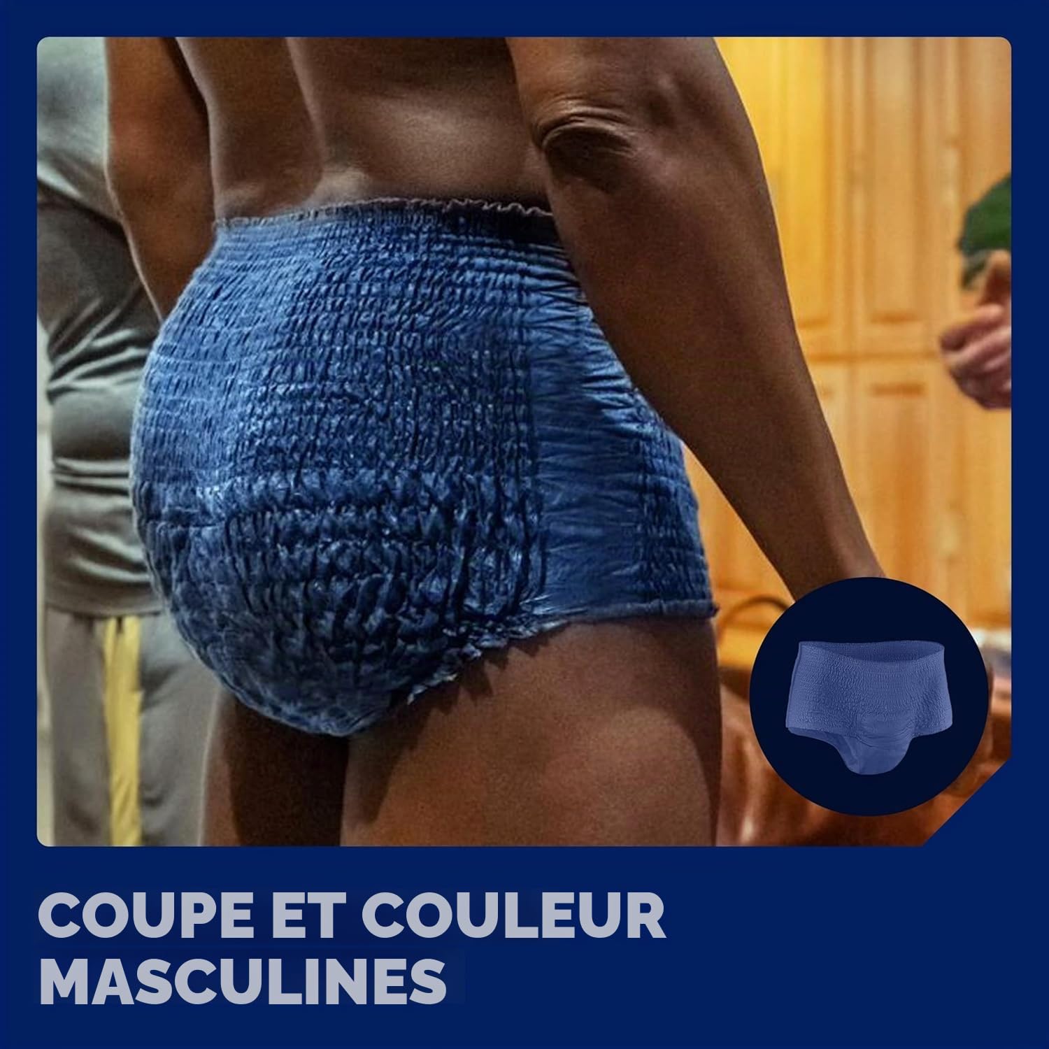 TENA Men Active Fit Sous-vêtements Absorbants Jetables Incontinence Homme - Pour Fuites Urinaires Modérées à Fortes - Taille L / XL - 32 Sous-vêtements (Pack 1 mois)