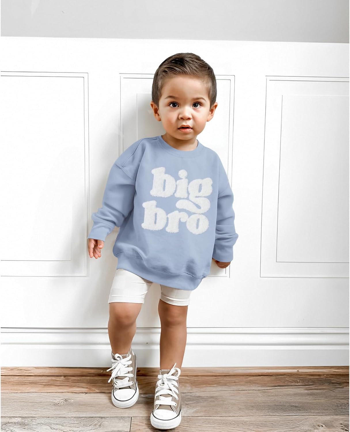 Big Bro Sweatshirt Toddler Baby Boy Big Brother Announcement Pullover Kid Crewneck Long Sleeve Casual Outfit - Image 4