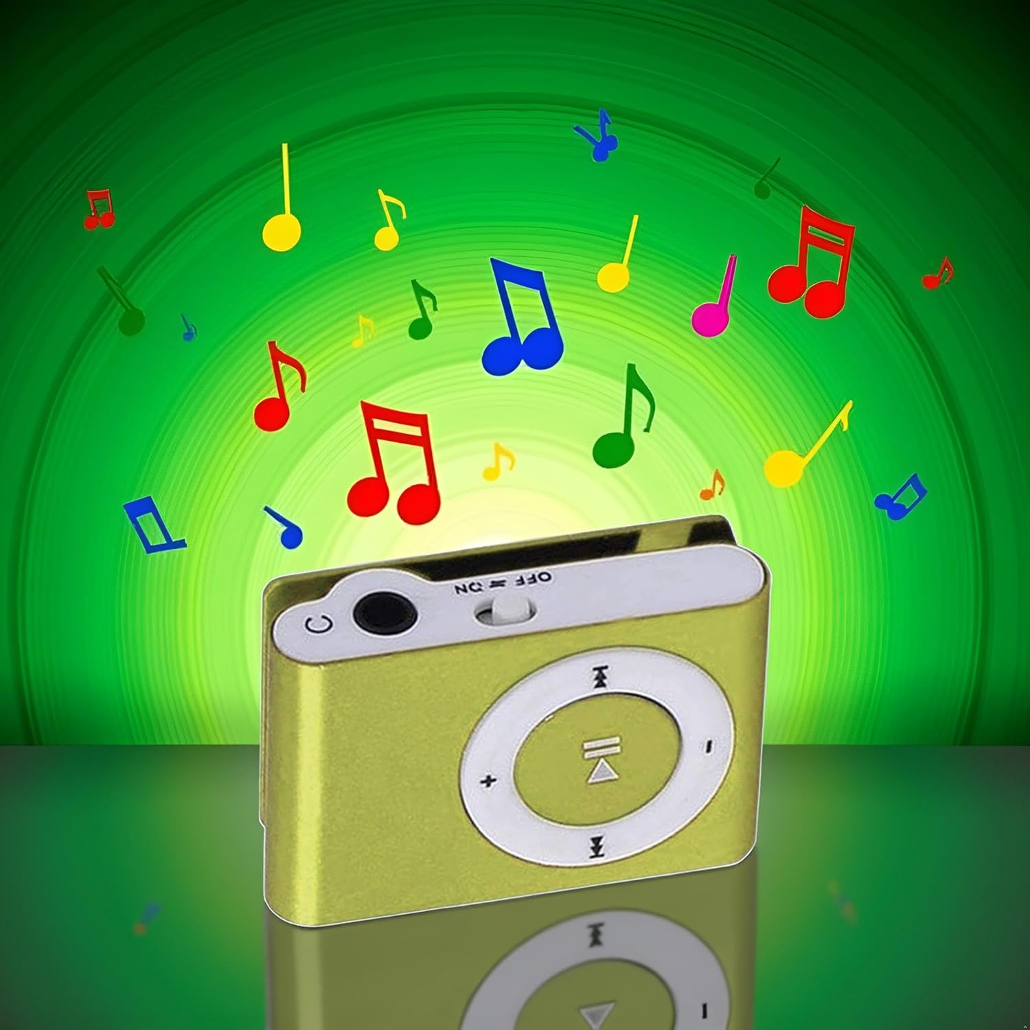 Green Colors Portable Metal Mini Clip Sport Mp3 Player No Memory Card Music Player with Tf Slot Nice Processing Portable Audio and Video - Image 5