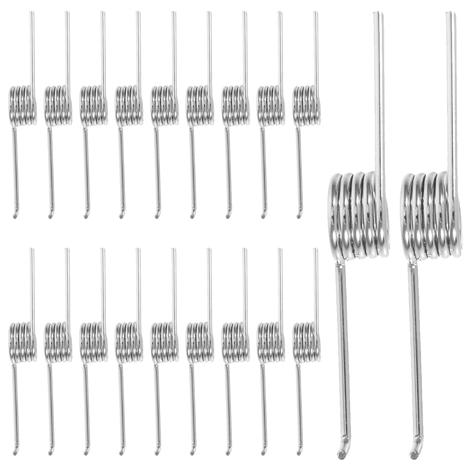 TOYANDONA Molle di Torsione 4 Spire per Coperchio Bidone della Spazzatura Kit 20 Pezzi in Acciaio Nichelferro Resistente alla Deformazione e Funzionamento Silenzioso per Progetti
