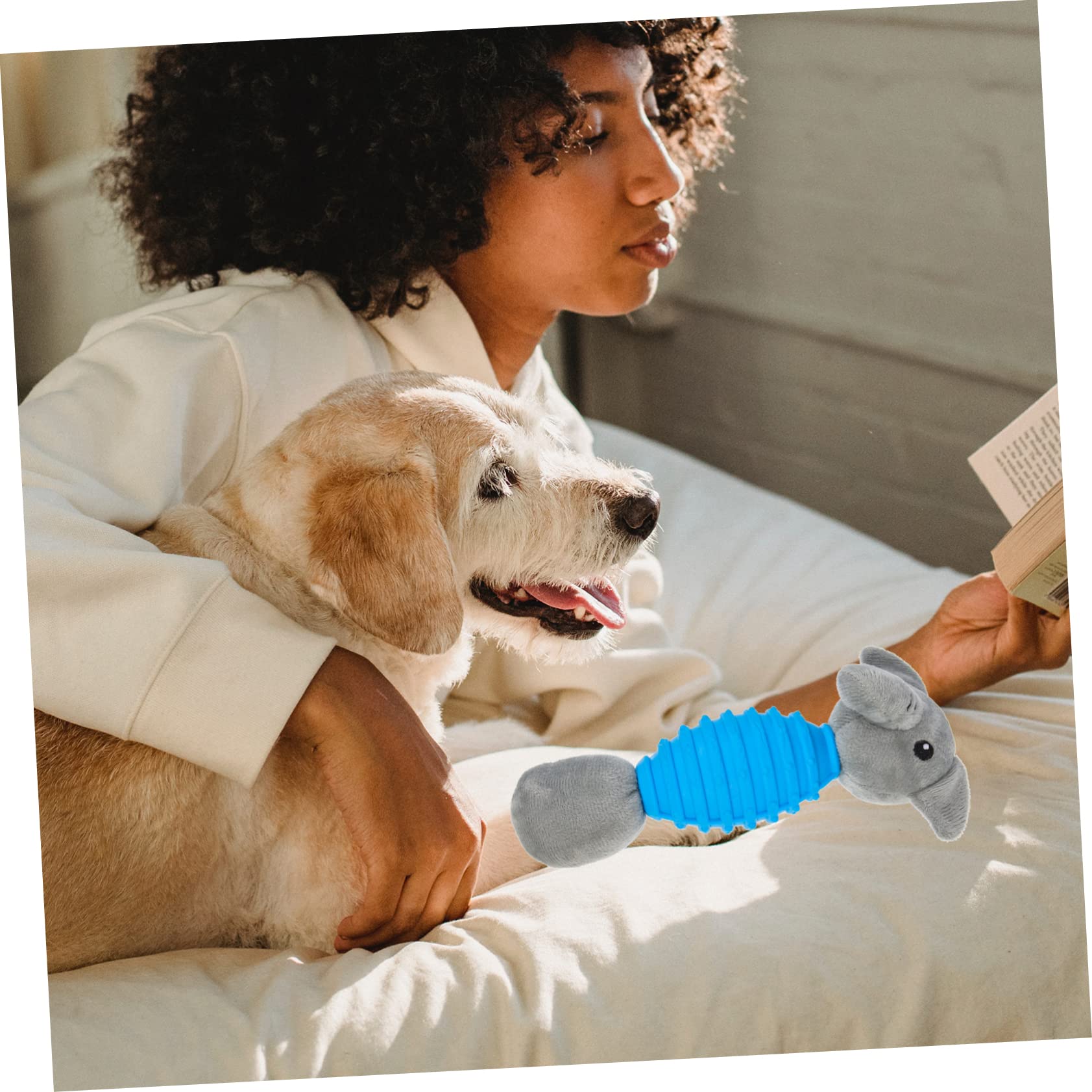 Sosoport 4 Juguetes Chirriantes Adorables para Perros Juguete Masticable para Cachorros Juguete Interactivo para Mascotas Juguete para Uso Doméstico.