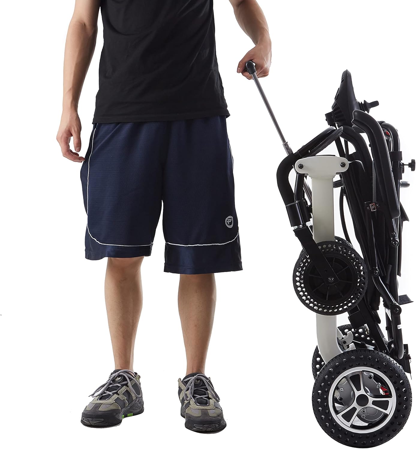 Folding, Ultra Lightweight (40lbs) Power Wheelchair. Portable Electric Wheelchair. : Health & Household