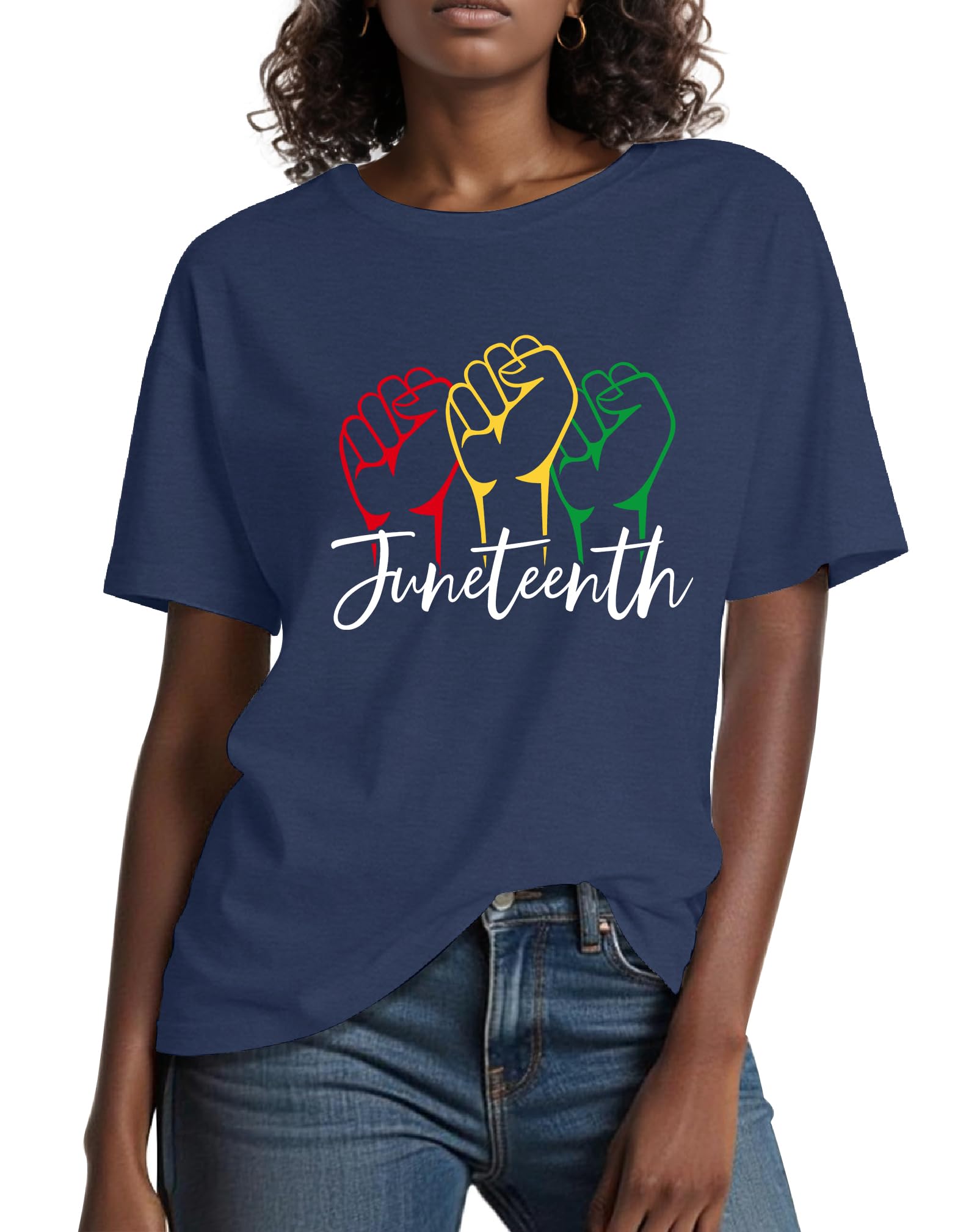 Juneteenth Shirts for Women: Black History T Shirt Celebrate Juneteenth 1865 Tops Freedom Celebrating Tee