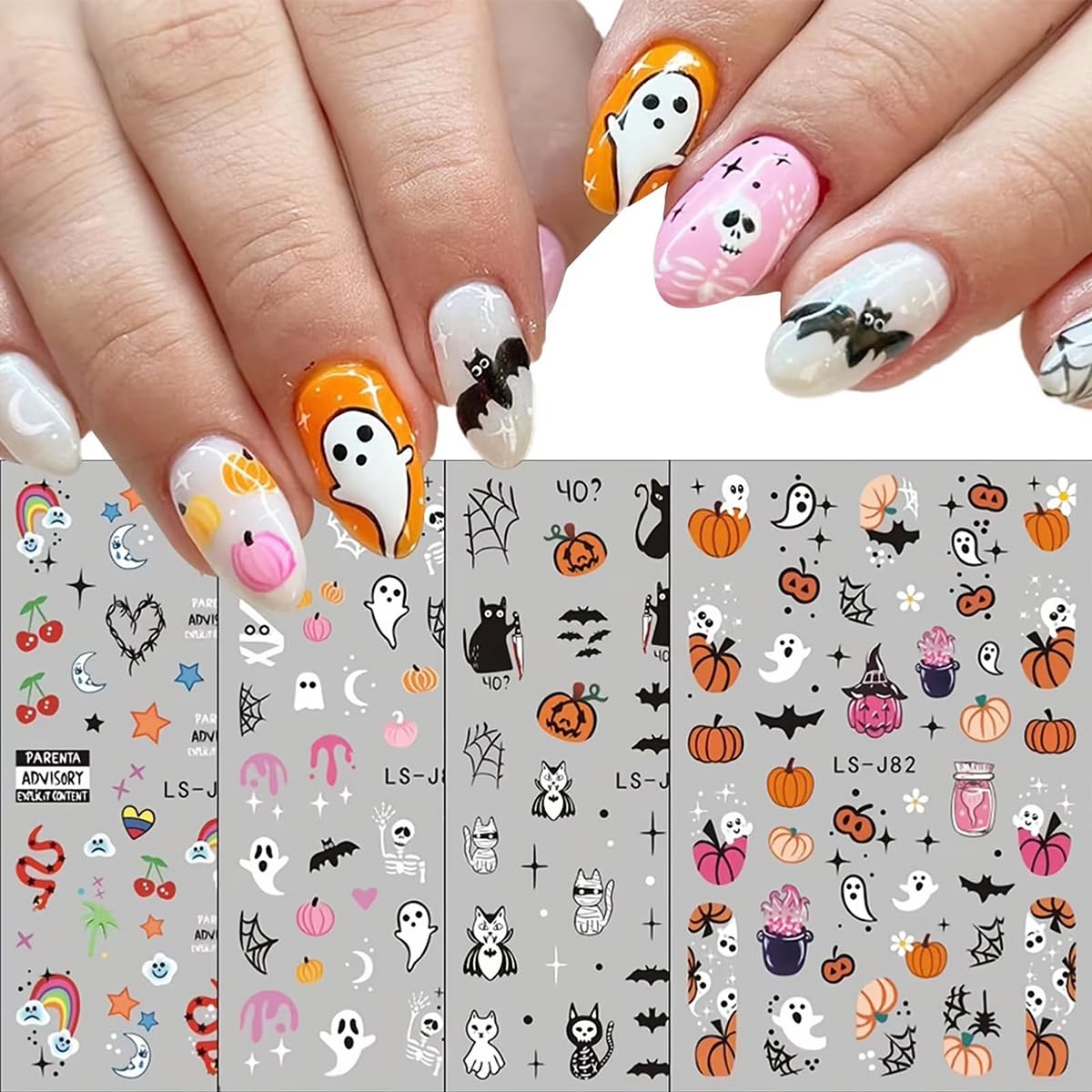 ハロウィン ネイルシール ツメキラ カラフル 多種デザイン 仮装 パーティー 楽天市場】TSUMEKIRA ツメキラ es ネイルシール Tiny Spooky