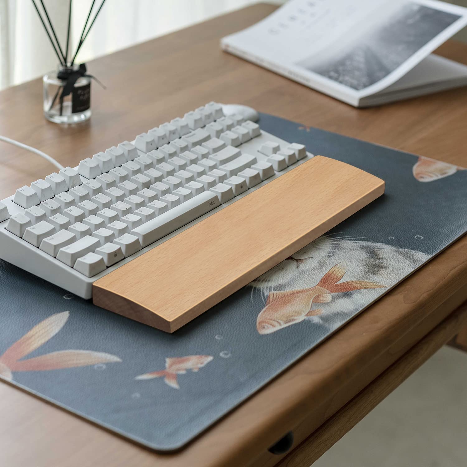 Snapklik.com : Keyboard Wooden Wrist Rest For Computer Keyboard ...