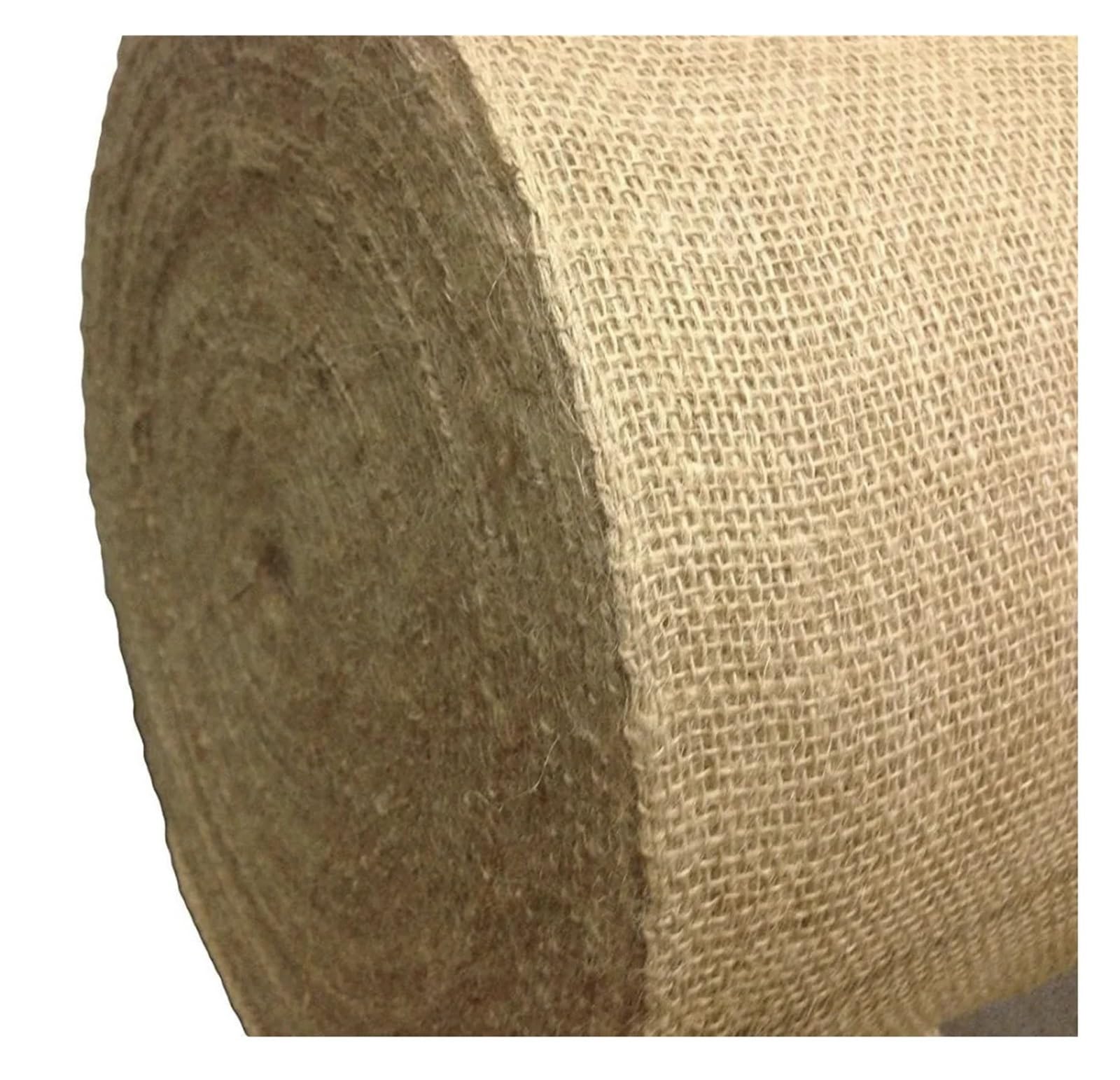 Rollo de tela de arpillera natural de 14 pulgadas de ancho, rollo de arpillera de 5/10 yardas (5 m) de material de yute de alta calidad para manualidades y decoración del hogar