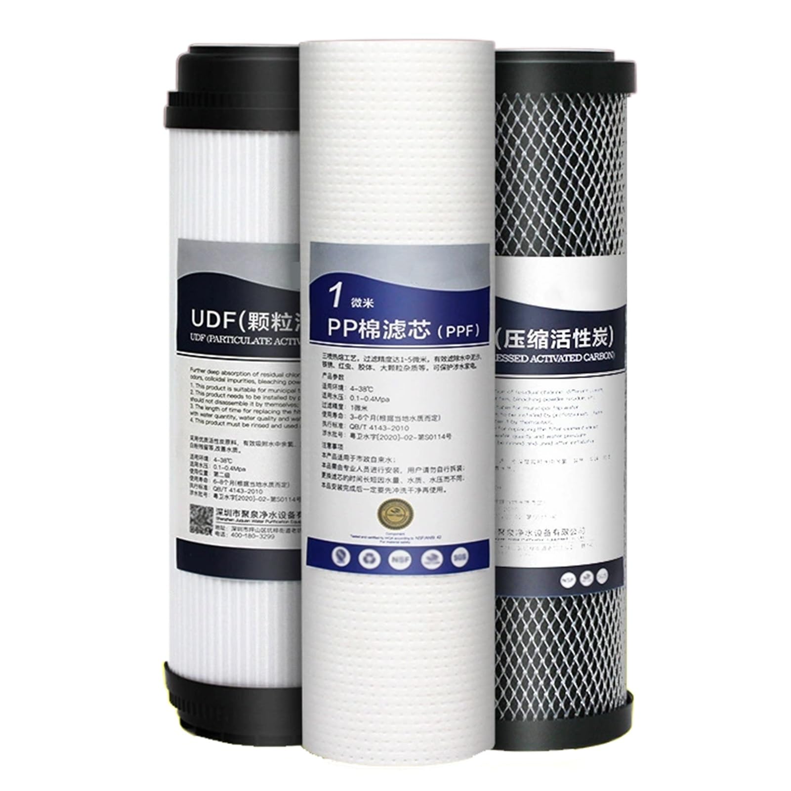 Filtre osmose inverse 1 micron - Pack préfiltration eau sédiments étapes 1-3