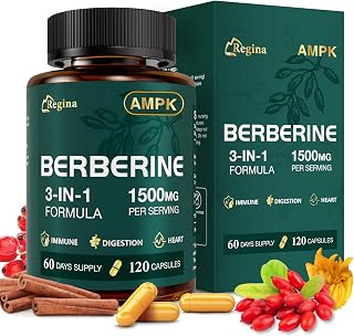 Liposomal Berberine Supplement 1500mg - Glucose Balance & Metabolic Support with Ceylon Cinnamon & Bergamot - Advanced Natural Weight Management, 120 Capsules for 60-Day Supply